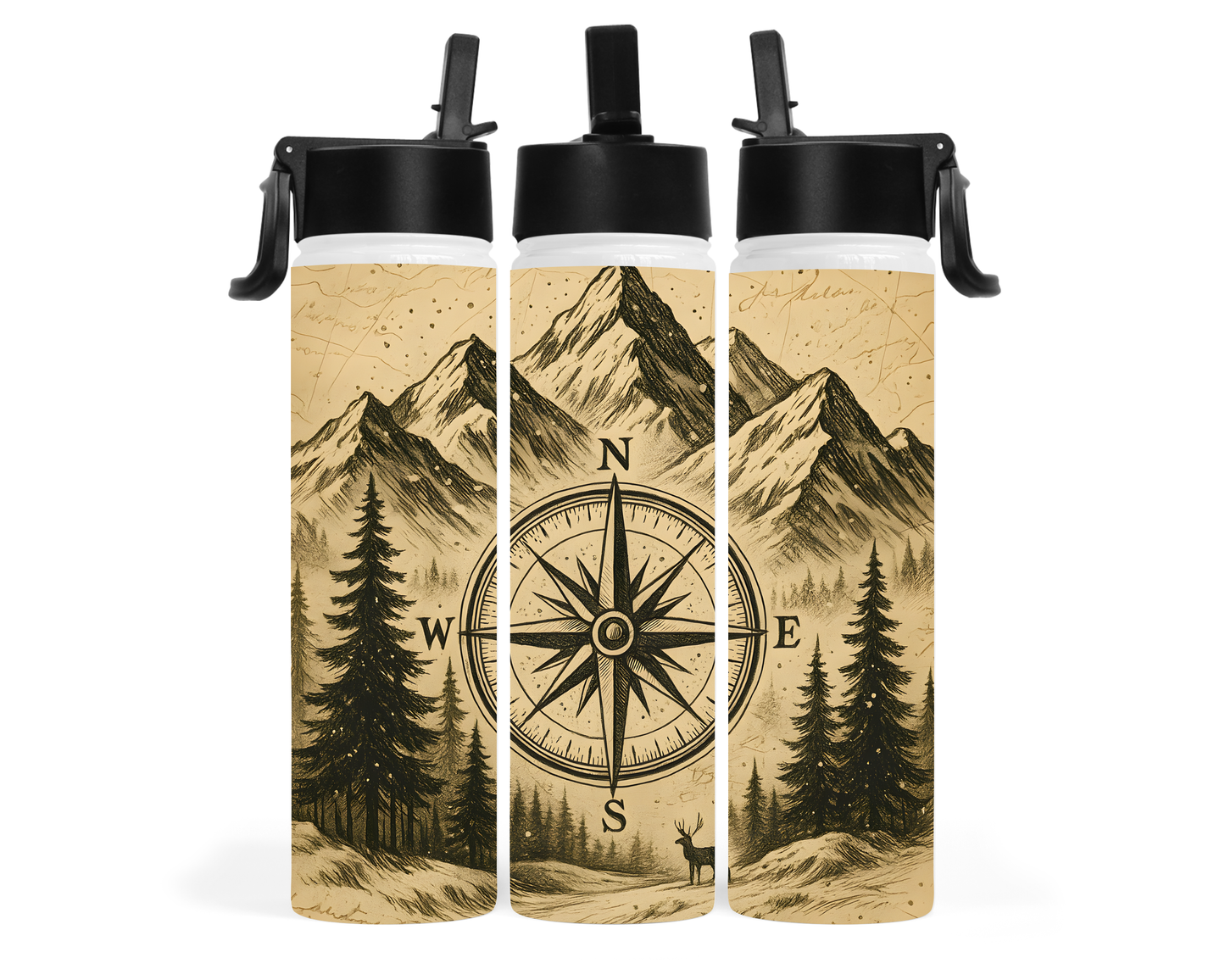 Vintage Explorer Compass Tumblers