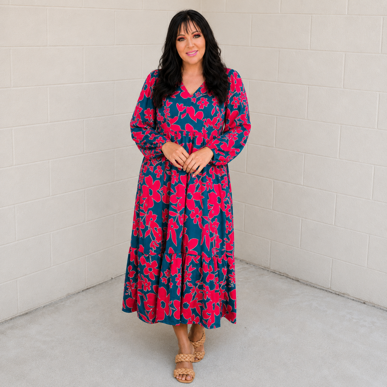 She's Just the Girl for Me V-Neck Dress