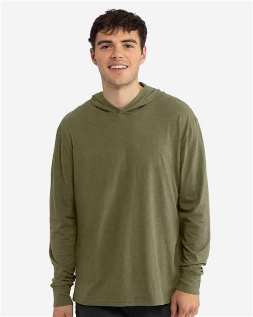 Unisex CVC Hoodie Long Sleeve Tee - 6221