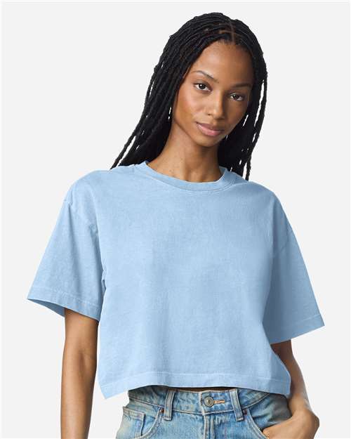 Women's Garment-Dyed Heavyweight Cropped Tee - 1302GD