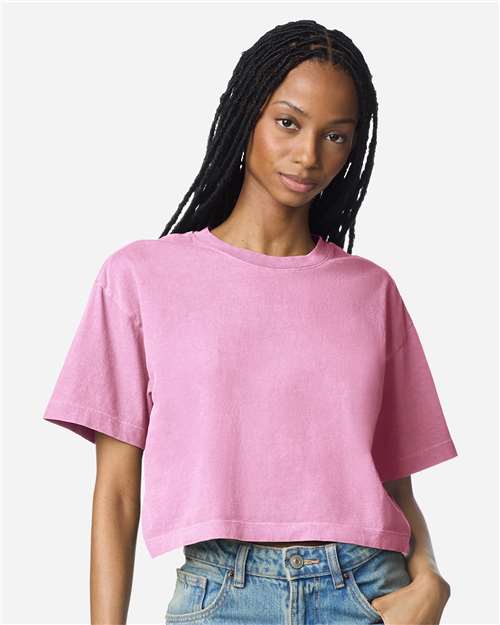 Women's Garment-Dyed Heavyweight Cropped Tee - 1302GD