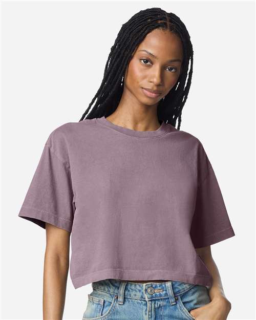Women's Garment-Dyed Heavyweight Cropped Tee - 1302GD