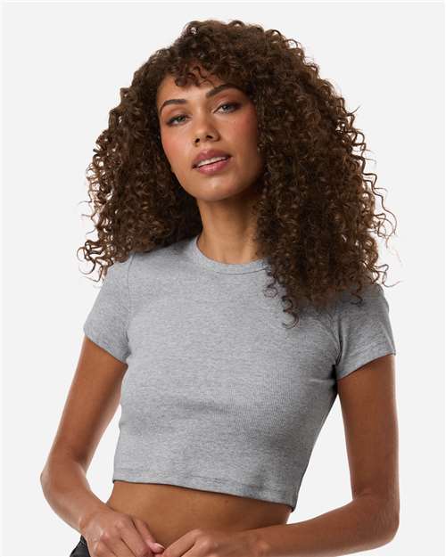 Women's Baby Rib Fitted Cropped Tee - BR210