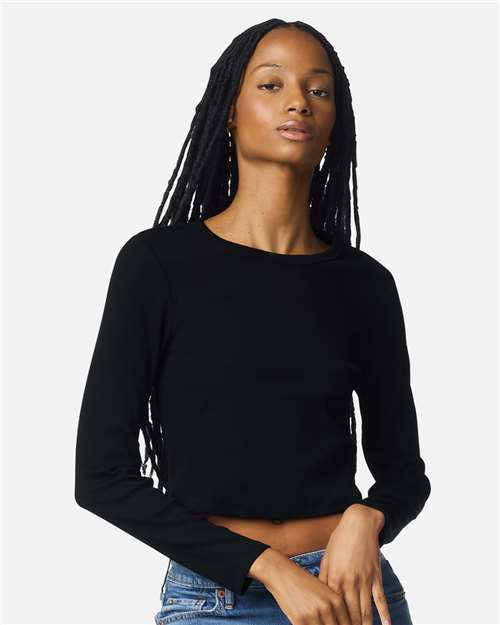 Women's Baby Rib Long Sleeve Fitted Tee - BR2107 – alternate view 2