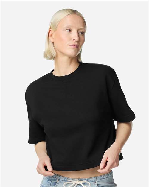 Women's French Terry Mid-Length Boxy Top - FTCB0