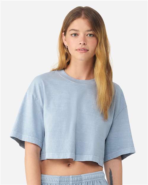 Women's Garment-Dyed Cropped Tee - 6882GD