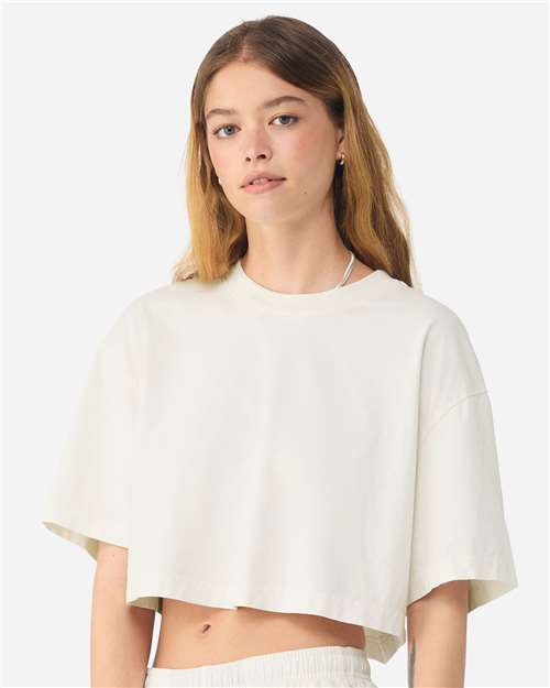 Women's Garment-Dyed Cropped Tee - 6882GD