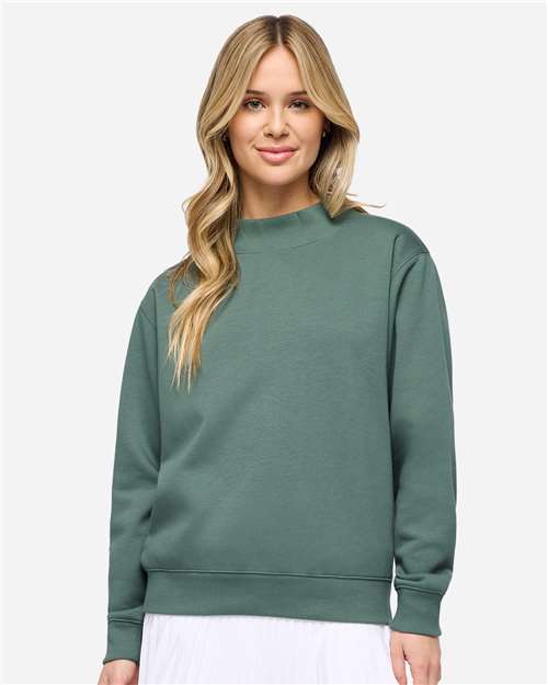 Unisex Mock Neck Fleece Sweatshirt - 6928