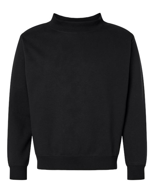 Unisex Mock Neck Fleece Sweatshirt - 6928