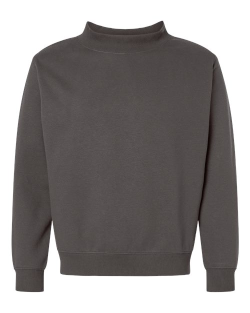 Unisex Mock Neck Fleece Sweatshirt - 6928