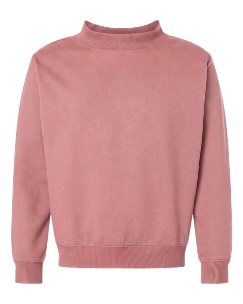 Unisex Mock Neck Fleece Sweatshirt - 6928
