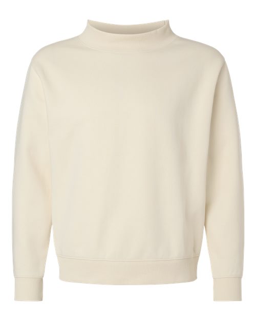 Unisex Mock Neck Fleece Sweatshirt - 6928