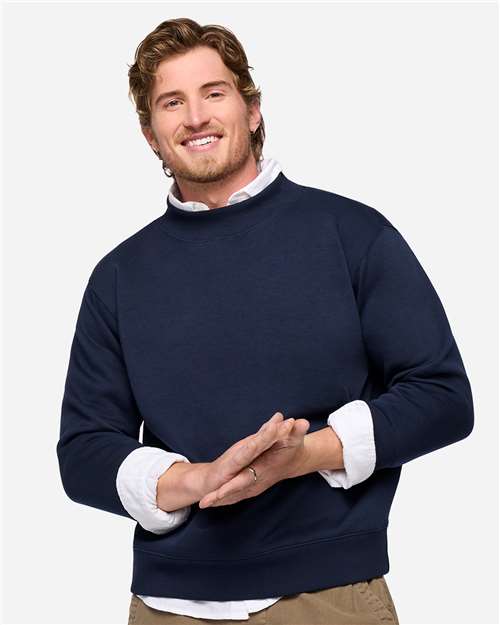 Unisex Mock Neck Fleece Sweatshirt - 6928