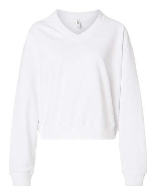 Women's French Terry V-Neck Sweatshirt - FTV00