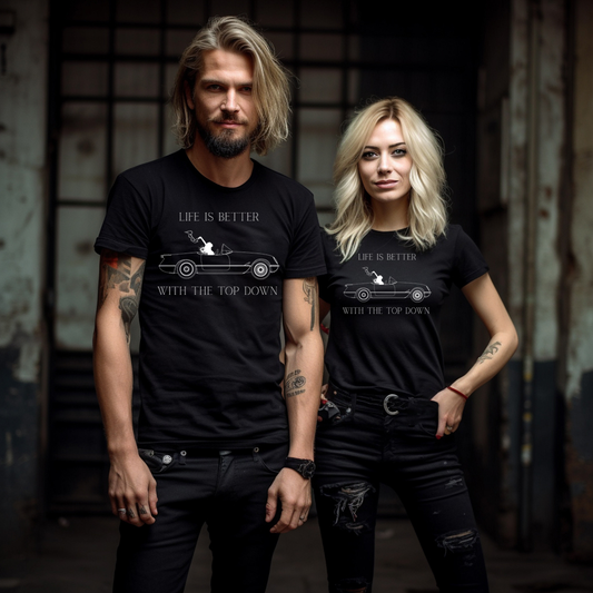 Life Is Better With The Top Down T-shirt Tabs Dad's Tees