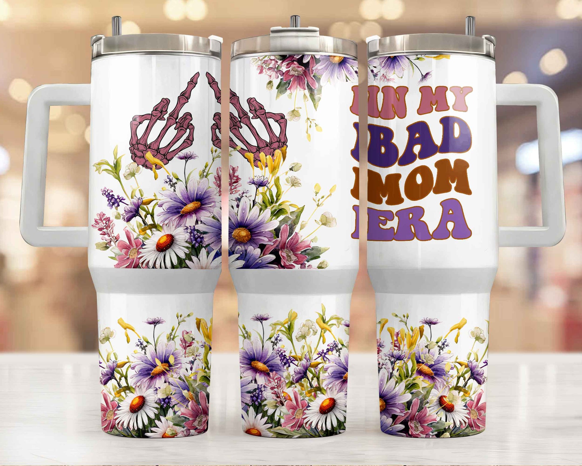 In My Bad Mom Era 40oz Tumbler Tumbler Tea-Shirt Shoppe