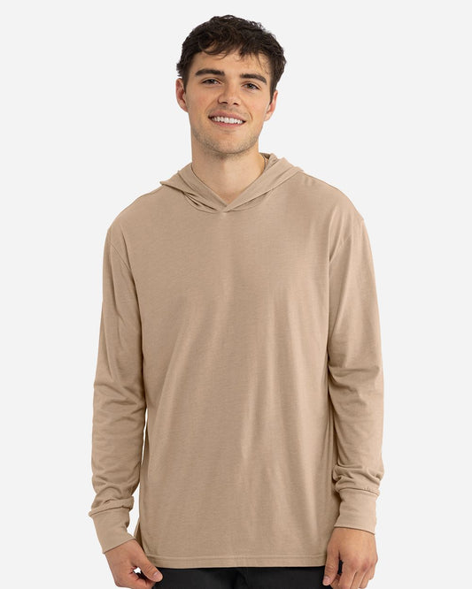 Unisex CVC Hoodie Long Sleeve Tee - 6221