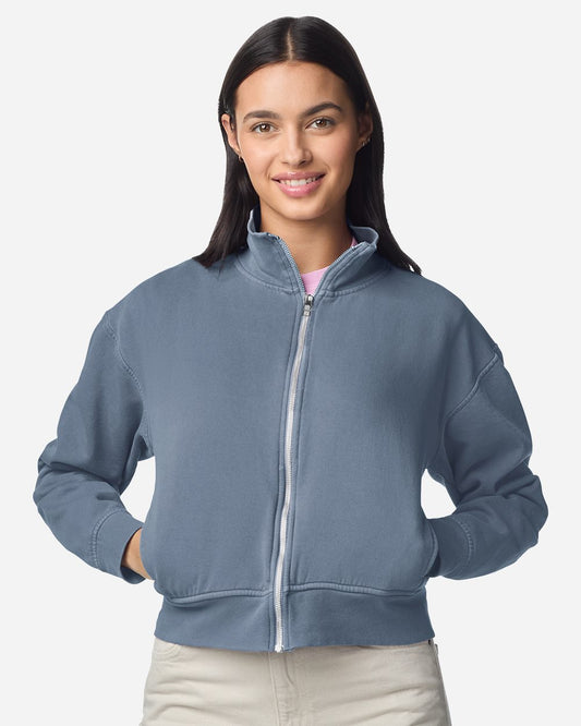 Women's Garment-Dyed Full-Zip Jacket - 1570L