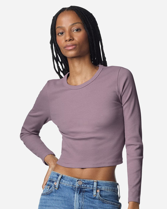 Women's Baby Rib Long Sleeve Fitted Tee - BR2107