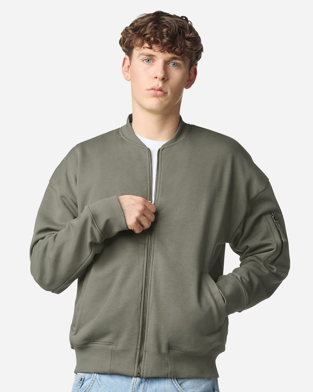 Unisex French Terry Bomber Jacket - FTJ77