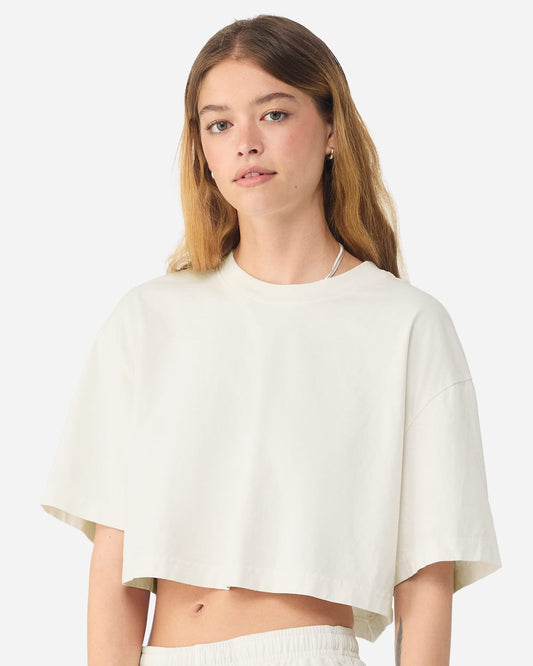 Women's Garment-Dyed Cropped Tee - 6882GD