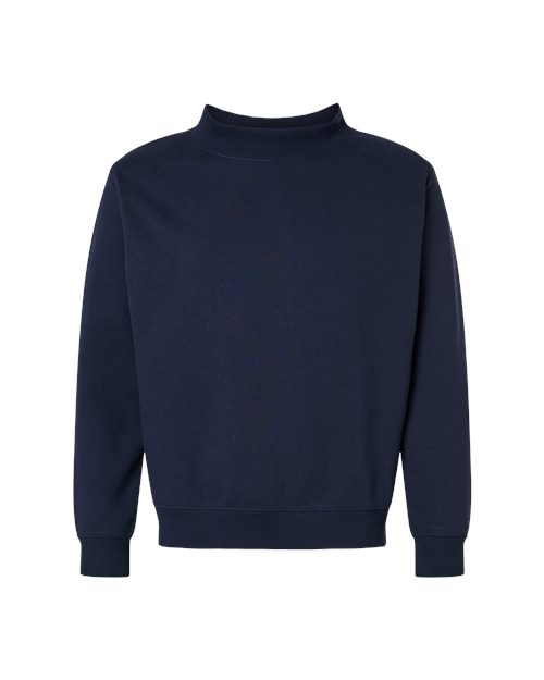 Unisex Mock Neck Fleece Sweatshirt - 6928
