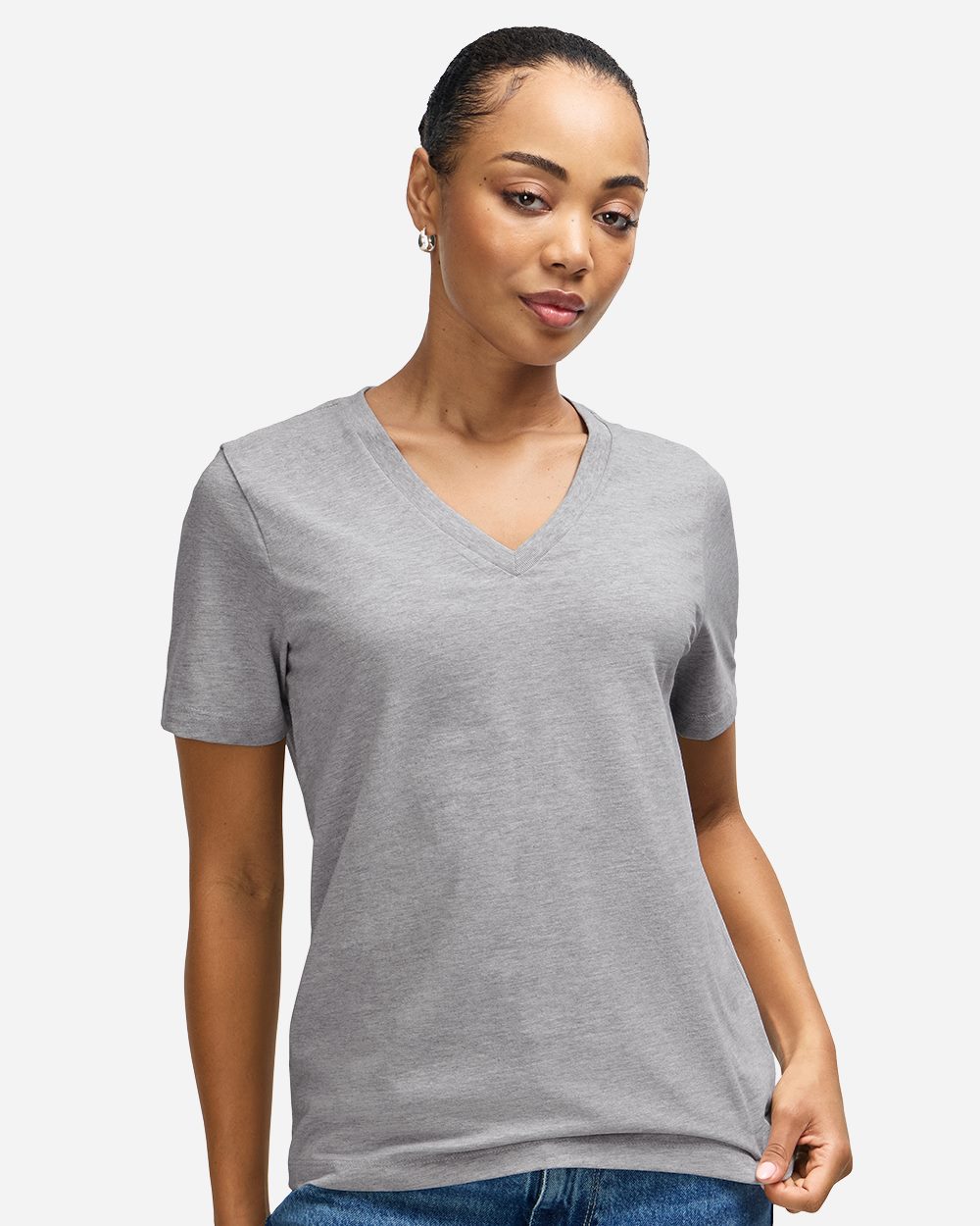 Women's Midweight V-Neck Tee - 58V2