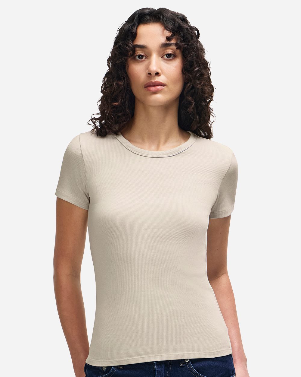 Women's Baby Rib Fitted Tee - BR2102