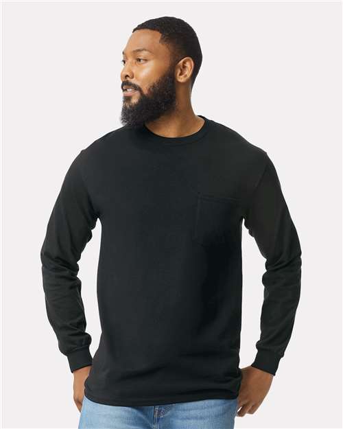 Unisex Ultra Cotton® Long Sleeve Pocket T-Shirt - 2410