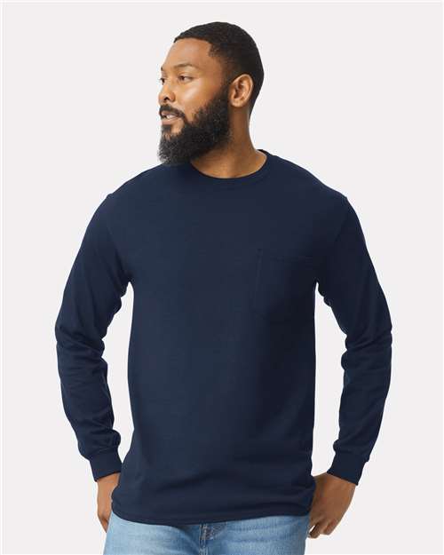 Unisex Ultra Cotton® Long Sleeve Pocket T-Shirt - 2410