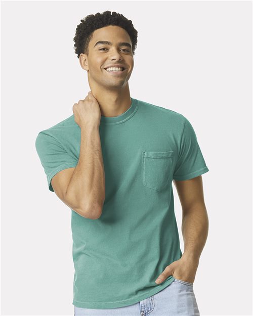 Unisex Garment-Dyed Heavyweight Pocket T-Shirt - 6030
