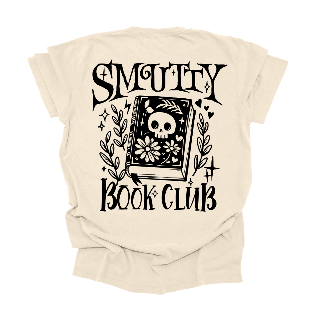 Smutty Book Club Graphic Tee T-shirt Tea Shirt Shoppe S Ivory