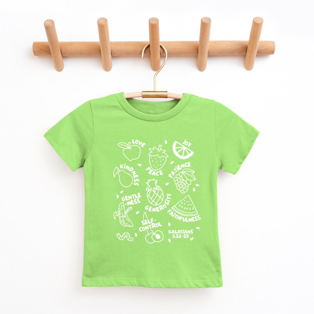 Fruit Of The Spirit Youth & Toddler Graphic Tee Youth Graphic Tee Tea Shirt Shoppe 2T Key Lime