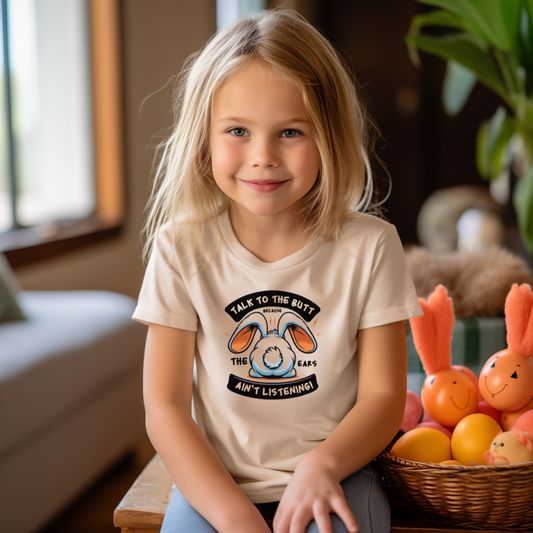 Talk To The Butt Easter Youth & Toddler Graphic Tee