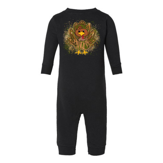 Gobble Giggles Infant Graphic Fleece One-Piece