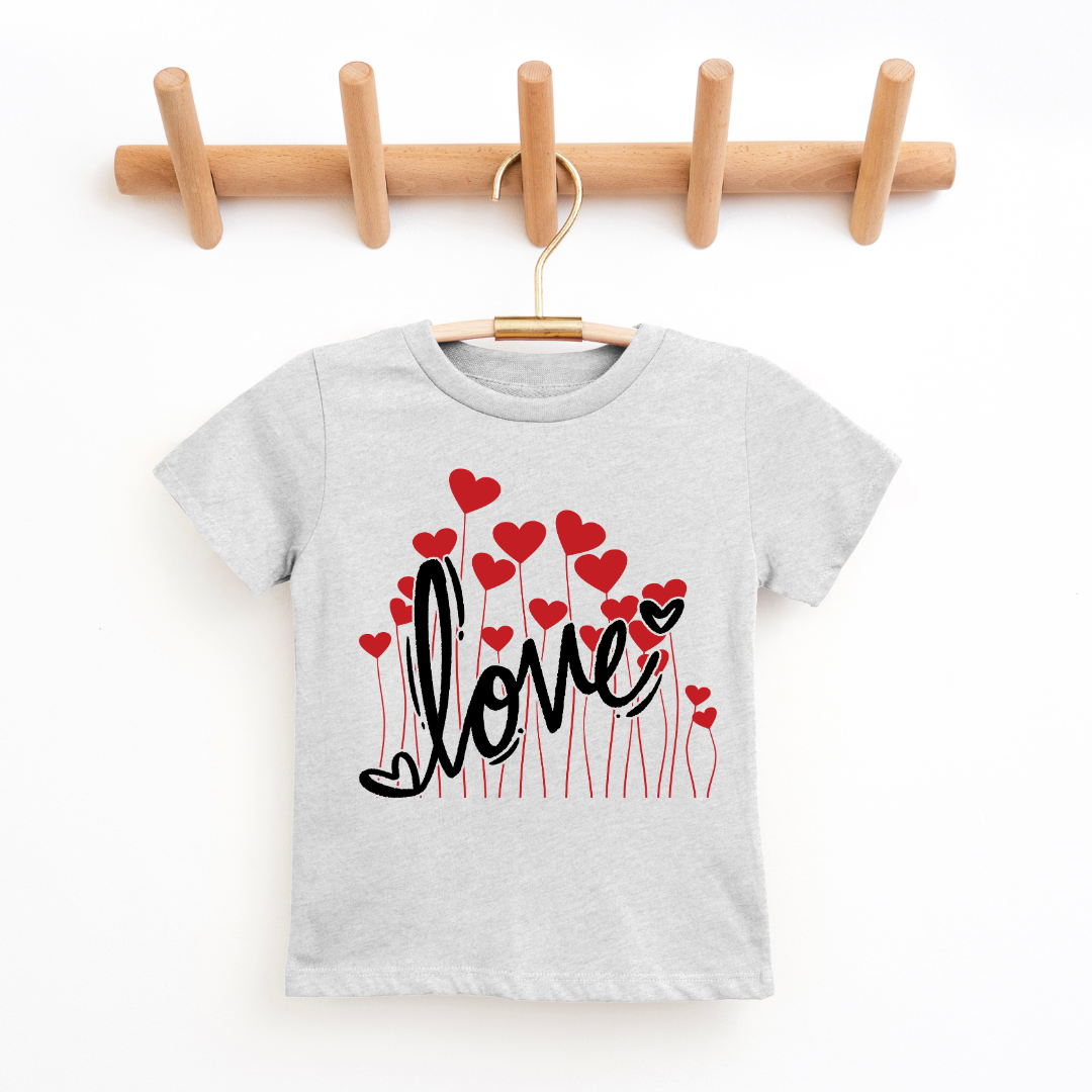 Little Love Bloom Tee Youth & Toddler Graphic Tee Youth Graphic Tee Tea Shirt Shoppe 2T Heather