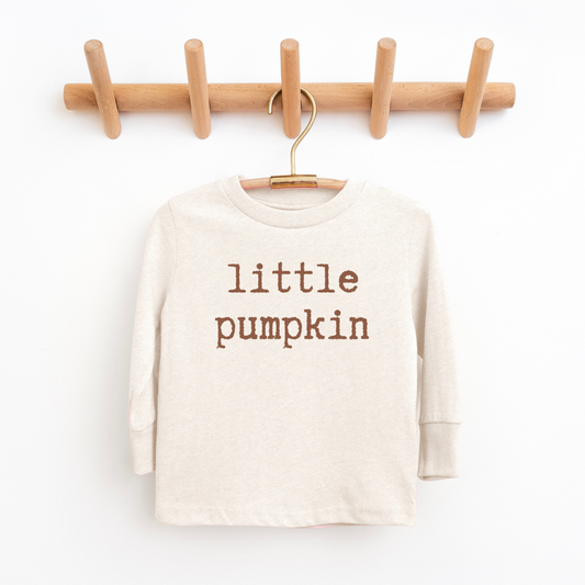 Little Pumpkin Youth & Toddler Long Sleeve Graphic Tee Youth Graphic Tee Tea Shirt Shoppe