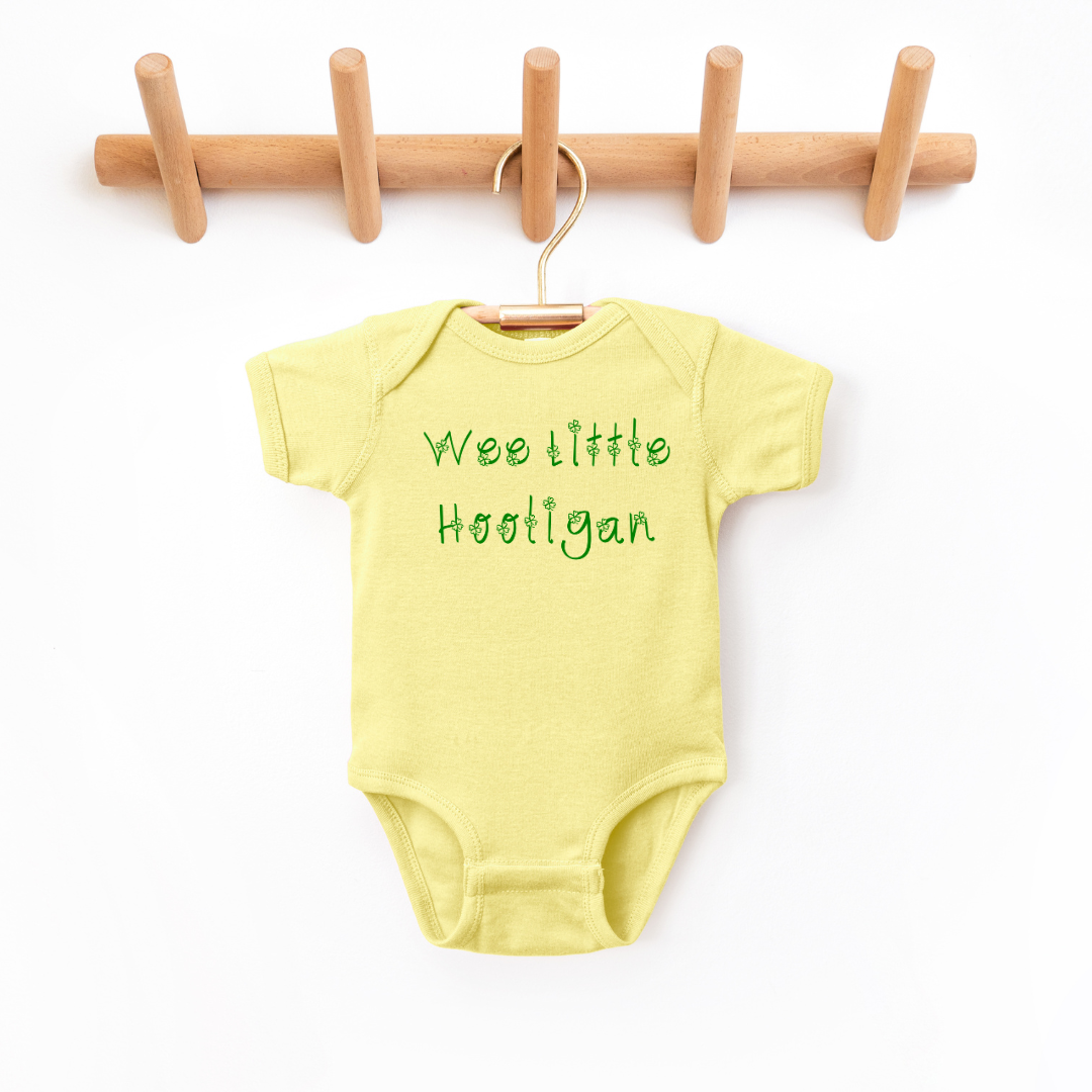 Wee Little Hooligan Infant Bodysuit Baby & Toddler Clothing Tea Shirt Shoppe NB - Bodysuit Butter