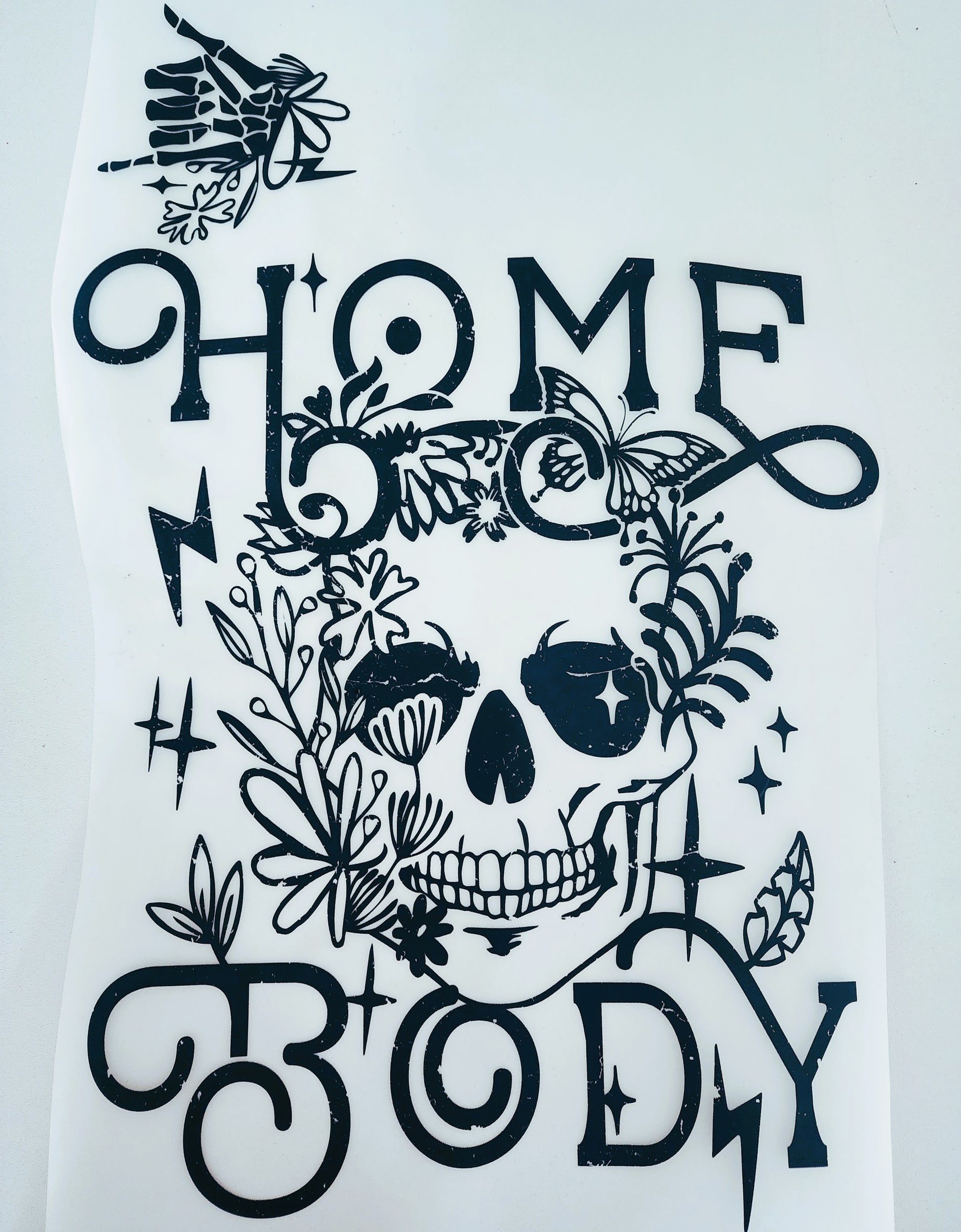 Homebody Hot Peel Custom Full Color Ready For Press DTF Print Transfer, Direct To Film DTF Tea-Shirt Shoppe