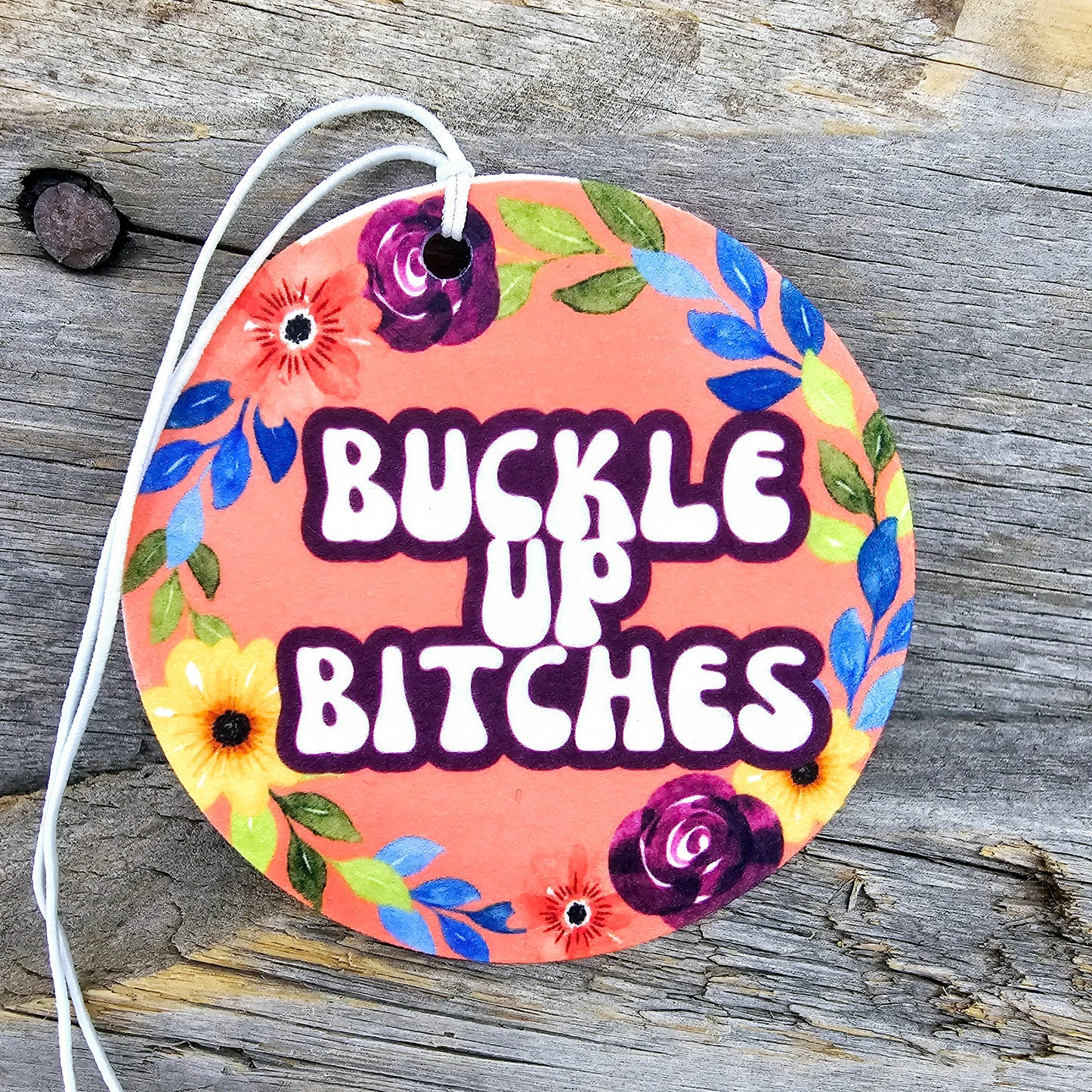 Buckle Up Re-Scentable Car Freshener car freshie Tea Shirt Shoppe