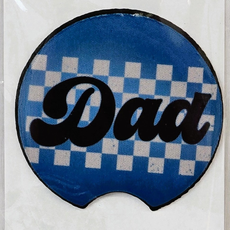 Checkered Dad Car Coasters Tea Shirt Shoppe Wholesale