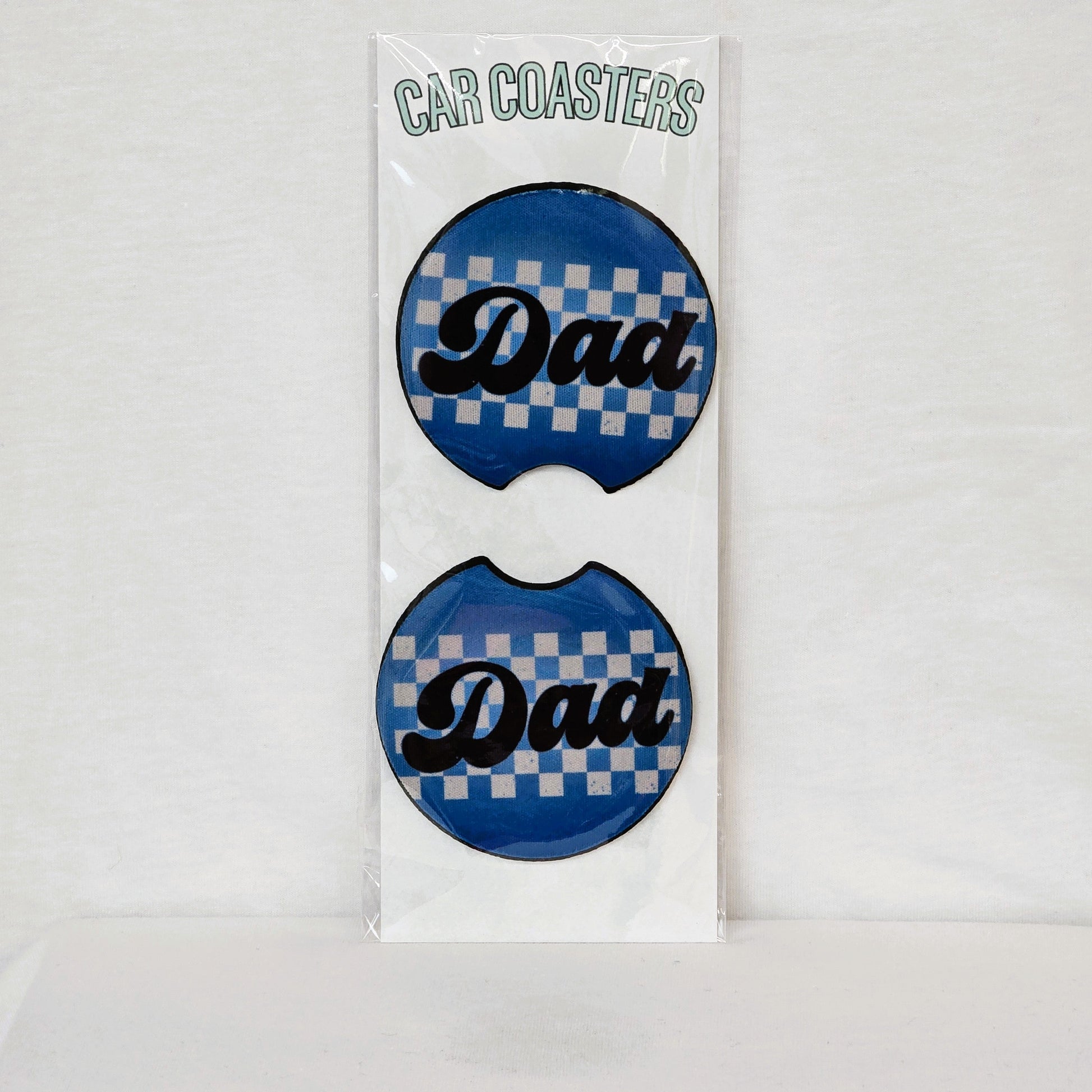 Checkered Dad Car Coasters Tea Shirt Shoppe Wholesale