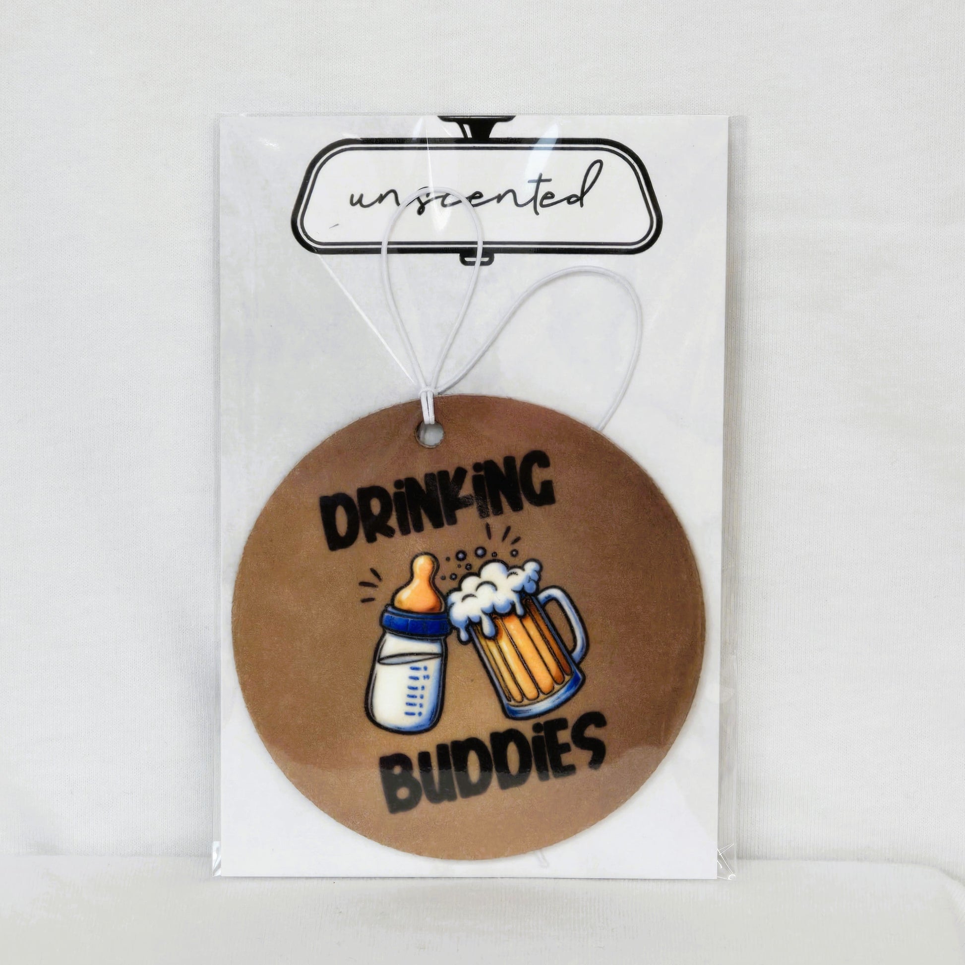 Drinking Buddies Car Freshener car freshie Tea Shirt Shoppe