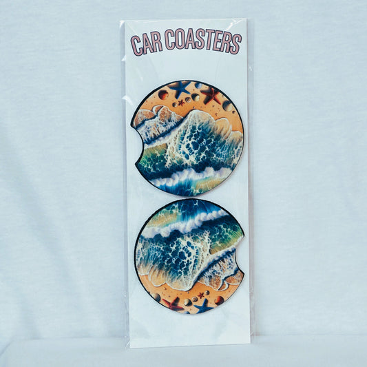 Tide & Treasure Car Coaster Tea Shirt Shoppe Wholesale