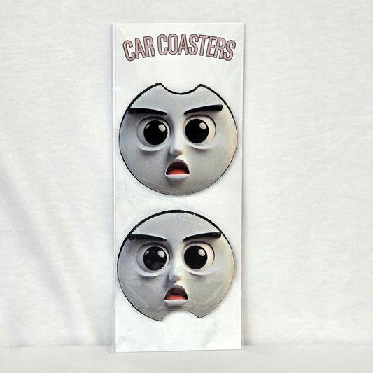 Shocked & Parked Car Coaster Tea Shirt Shoppe Wholesale