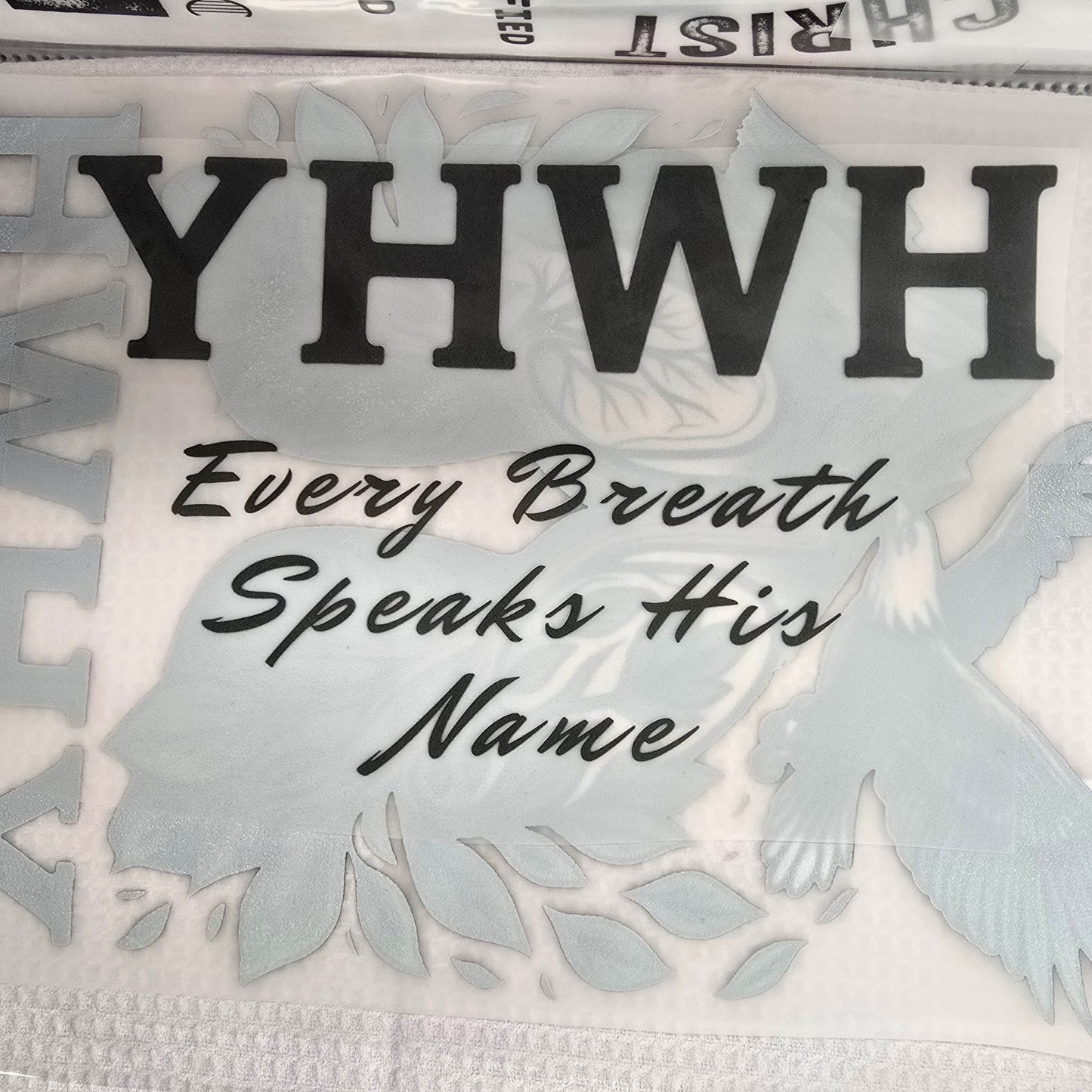 YHWH Hot Peel Custom Full Color Ready For Press DTF Print Transfer, Direct To Film