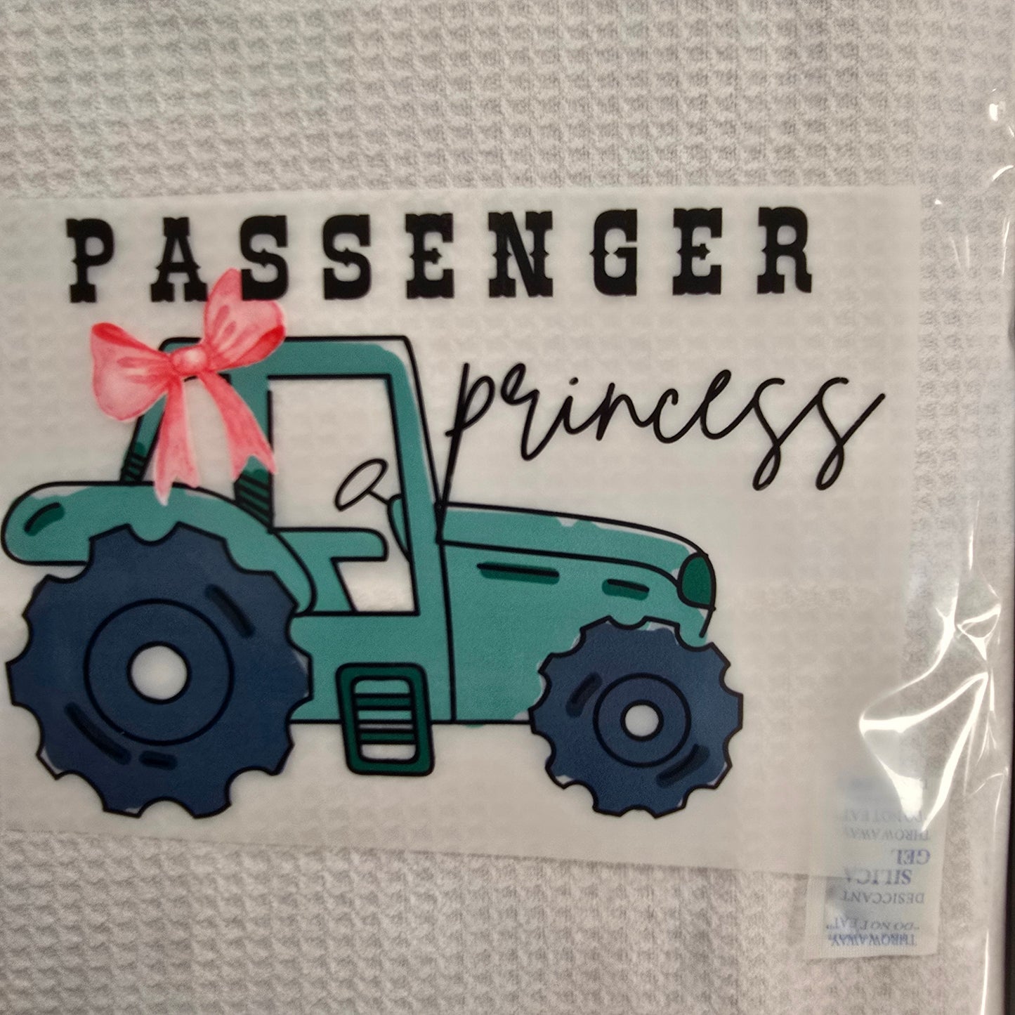 Passenger Princess Hot Peel Custom Full Color Ready For Press DTF Print Transfer, Direct To Film