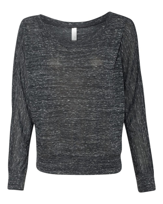 Women’s Flowy Off Shoulder Long Sleeve Tee - 8850