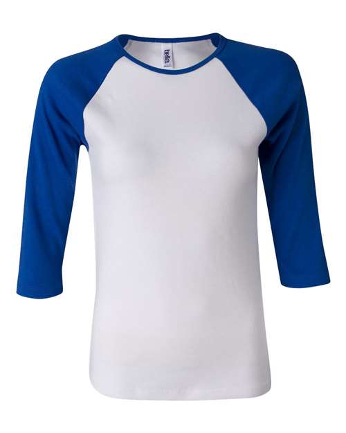 Women’s 1X1 Baby Rib Raglan Three-Quarter Sleeve Tee - 2000