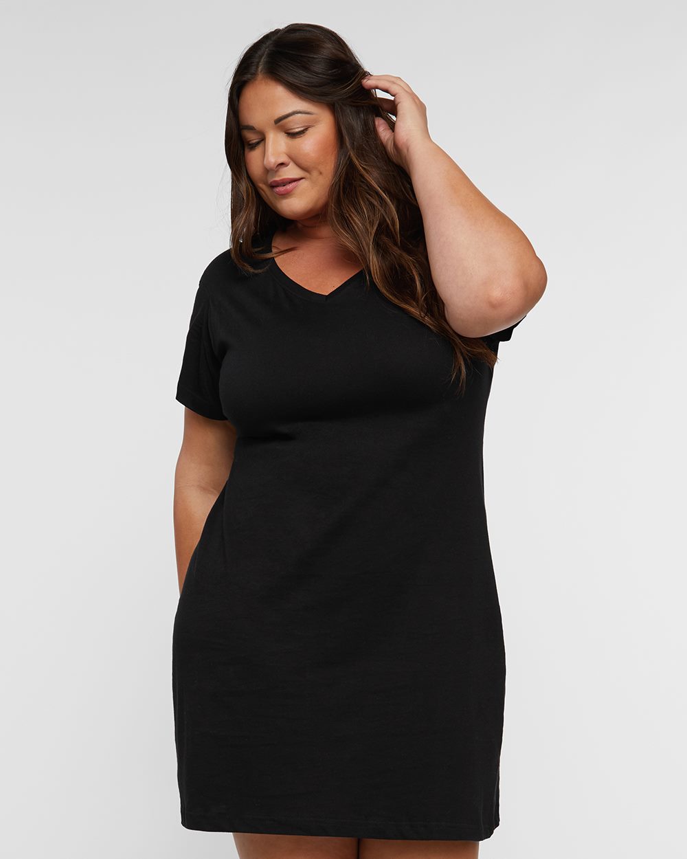 Women's Fine Jersey V-Neck Coverup - 3522